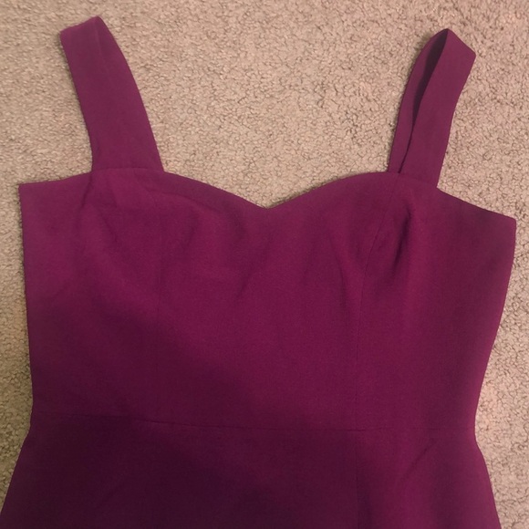 Dress The Population Nicole Sweetheart Sleeveless Sheath Dress Dark Magenta L - Picture 5 of 10